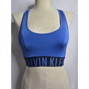 Calvin Klein Women's Intense Power Racerback Bralette Blue Size M